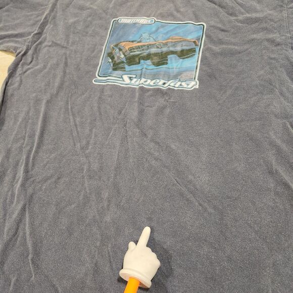 VTG 90s Y2K 2000s Matchbox Cars Superfast Mens L Large Car Ringer Promo T Shirt - Picture 8 of 9